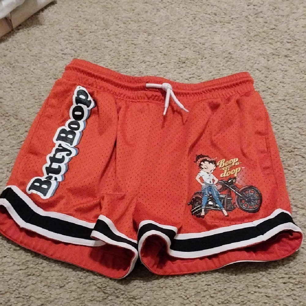 Betty Boop  Red Mesh Shorts